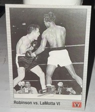 Sugar Ray Robinson Jake LaMotta 1991 AW Sports All World #144 Boxing Card