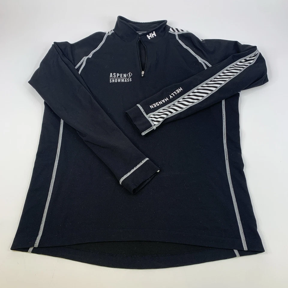Camisa Aspen Snowmass Helly Hansen 1/4 Cremallera LS Para Hombres XL? Cremallera negra 1/4 LS elástica Foto 2 de 4