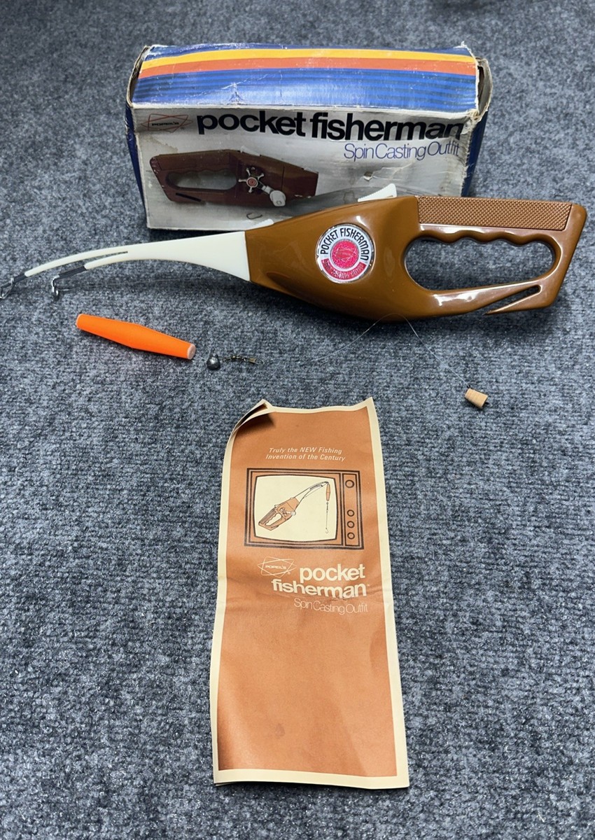 Popeil's 1972 Vintage Pocket Fisherman Spin Casting Outfit Fishing