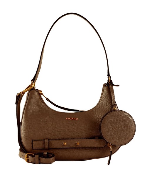 Picard Chic Way Handbag Schultertasche Utensilientasche Tasche Cognac Braun Neu-image