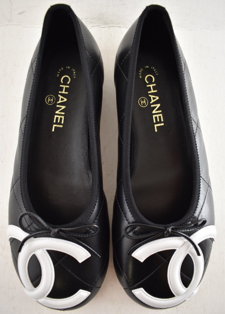 Chanel 26M Coco Beach Cambon Black White CC XL Logo Ballet