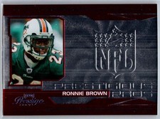 Ronnie Brown 2007 Playoff Prestige Prestigious Pros Red 691/750 #PP-14 Miami