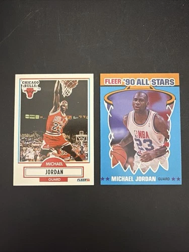 1990-91 Fleer #26 & ALL-STARS “Michael Jordan”Bulls 🔥GOAT🔥MVP