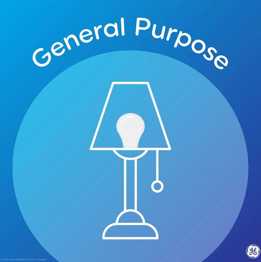 GE LED Daylight 5 Watt (40 Watt Equivalent) General Purpose A19 Light Bulbs 4PK - Image 3 of 4