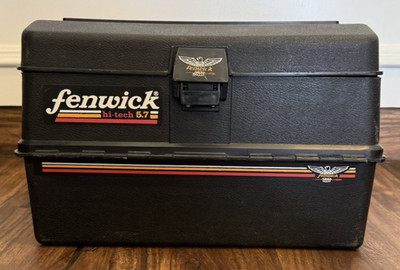 Vintage Fenwick Hi-Tech 5.7 Fishing Tacke Box - Black | eBay
