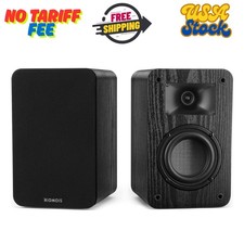 Passive Bookshelf Speakers for Record Player, Stereo Speakers with 4 Inch Woofer