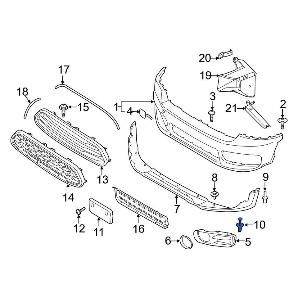 For Mini Cooper 2002-2024 Mini 51111908077 Quarter Panel Trim Panel Clip - Image 3 of 4