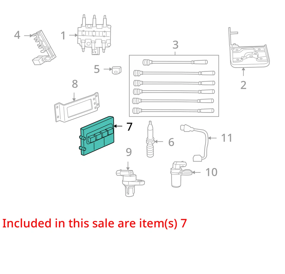Engine ECM Electronic Control Module 3.8L Fits 09-11 ROUTAN 2688125 - Image 3 of 4