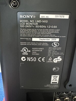 5G053 Sony LMD-1410 LCD Monitor 動作保証 s-l1200.jpg