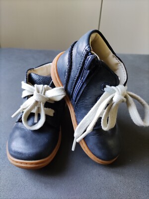 Boys Clarks Flash Desert Navy Leather Toddler Chelsea Boots Size