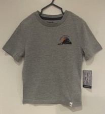 Tommy Bahama Kids Boys Travel The Wild Cotton Blend Crew Neck T-Shirt Gray XS 4