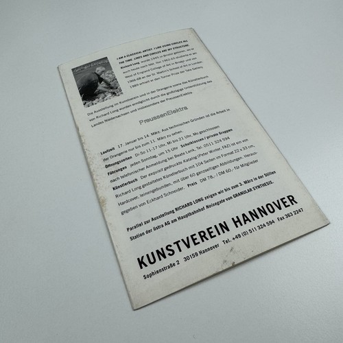 Gallery leaflet Richard Long. Every Grain of Sand | Kunstverein Hannover - Picture 8 of 10