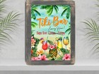 Tropical Hawaiian Aloha Luau Tiki Bar 'Happy Hour' Sign