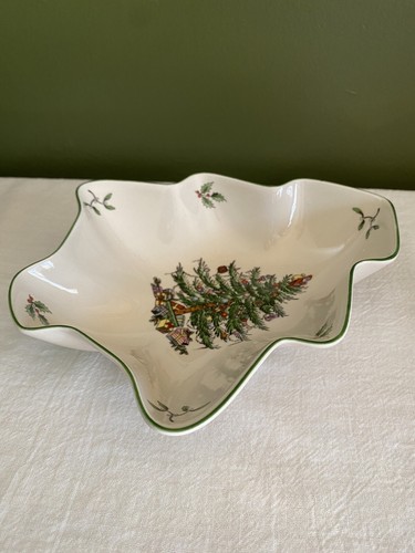 Spode Christmas Tree Dish, 8 Inches, Porcelain, 20cm, Candy Dish - Picture 6 of 11