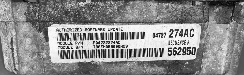 2000 道奇 Caravan ECU P047274AC — 第 2/4 张图片
