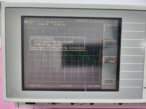 ADVANTEST R3753B Network Analyzer, 5 Hz to 500 MHz - Picture 7 of 17