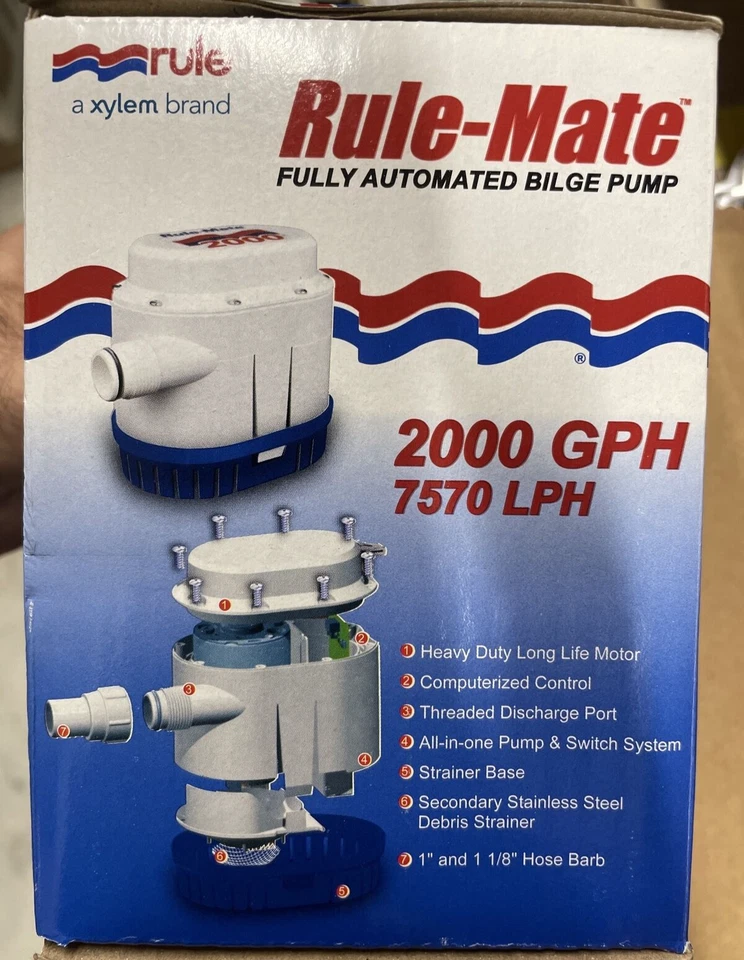 Rule Rule-Mate® 2000 GPH Fully Automated Bilge Pump - 12V RM2000A - Image 4 of 4
