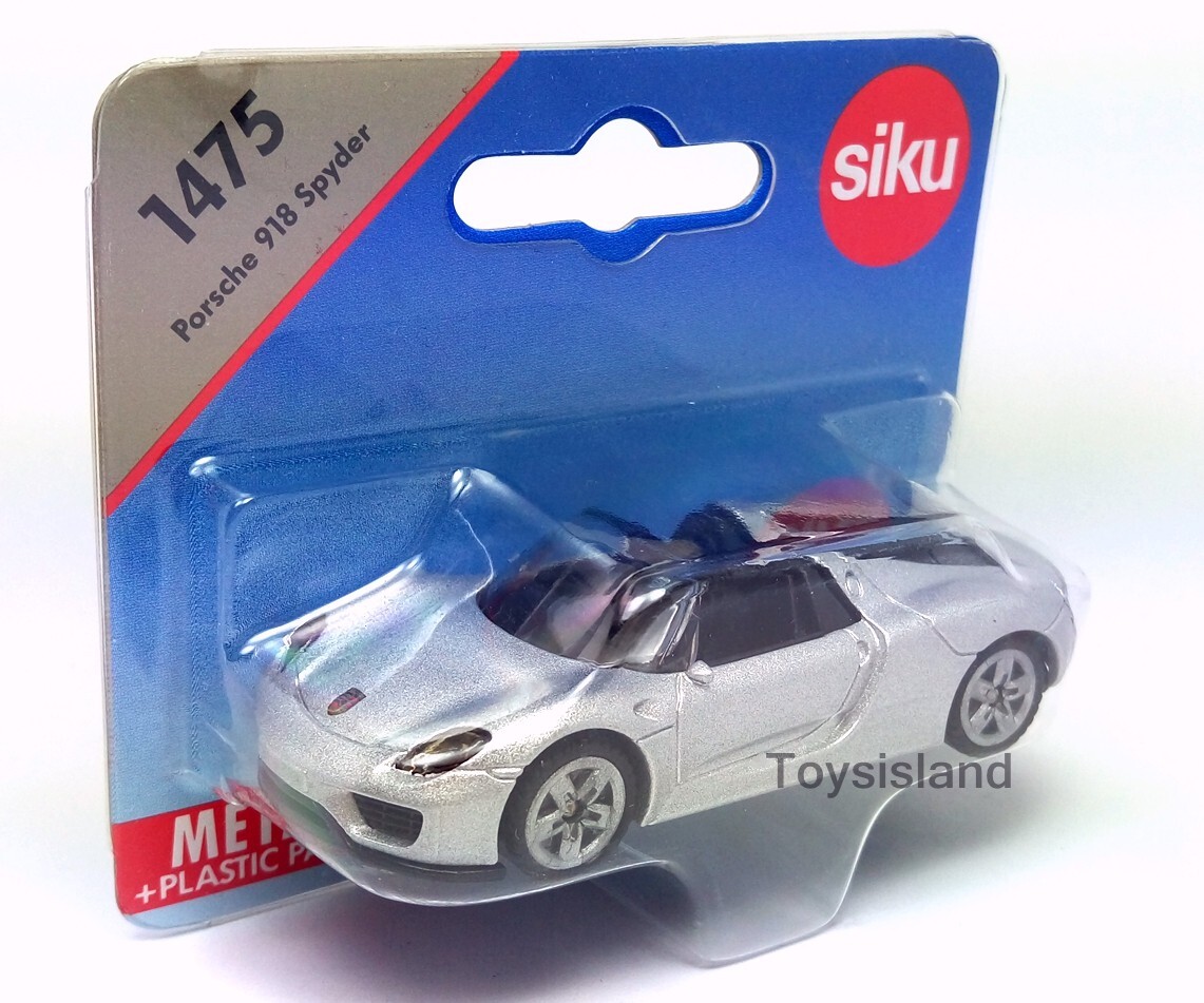 Siku 1475 PORSCHE 918 SPYDER New Diecast Car Silver | eBay