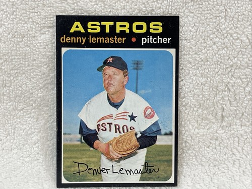 VINTAGE 1971 Topps #636 Denny Lemaster Card, Houston Astros, NM+ BEAUTY - Picture 1 of 2