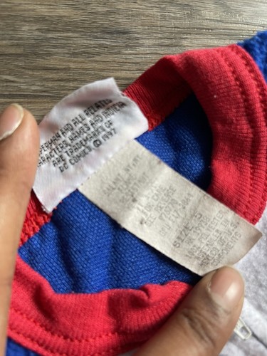 Vintage Superman Pajamas DC 1 Piece Zipper Boys Kids Youth Size 5 90s - Picture 2 of 3
