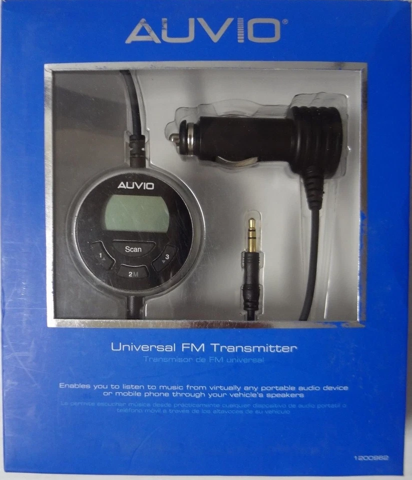 Auvio Universal FM Transmitter and  1/32” (3.5mm) To 3/32” (2.5mm) Adapter——25 - Image 2 of 3