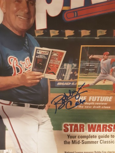 Bobby Cox Autographed 2000 Chop Talk Magazine JSA COA - Picture 3 of 6