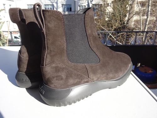Scarpe da donna Hogan by TOD'S TODS stivali Chelsea pelle marrone Italia taglia 38 (UK5) nuove - Foto 10 di 17