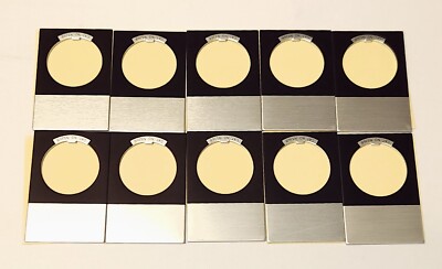 LOT OF 10 EATON CUTLER HAMMER E22NS36 NS36B 22mm Blank Legend Plate Square D
