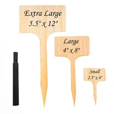 EXTRA LARGE TALL   12" x 5.5"      10 Garden Markers Plant Labels  EASY TO READ