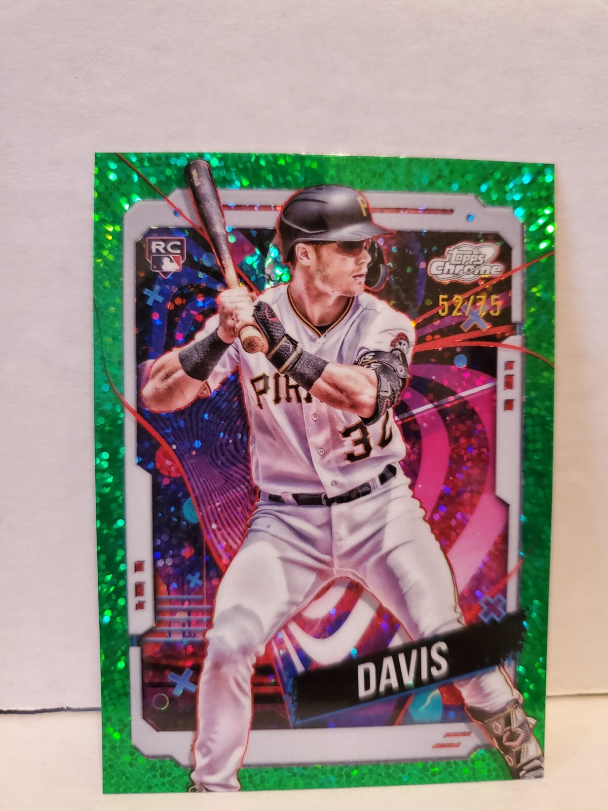 Henry Davis 2024 Topps Chrome Cosmic #100 Green Space Dust Refractor /75 Rookie