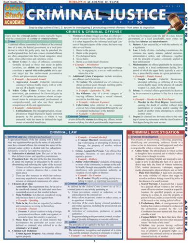 Strafjustiz (schnelles Studium akademisch), gebraucht - sehr gut, BarCharts, Inc. - Bild 1 von 1
