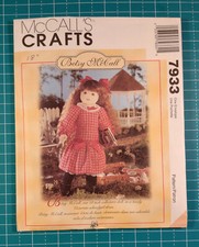 McCall's Sewing Pattern 7933 Betsy McCall 18" Doll  Dress Vintage 1995 Unused