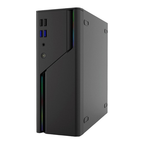 Portable Mini ITX Steel Case Thin Profile Orientation Saves Desk Surfaces Area - Afbeelding 5 van 10