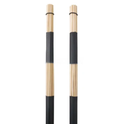 40cm/15.7" 19 Dowels Hot Rods Drum Sticks Professional Bamboo Drumsticks Brushes