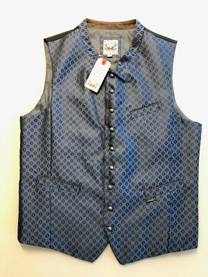 Stockerpoint Trachtenweste PINO blau 48 50 52 54 56 58 festlich Janker Hochzeit