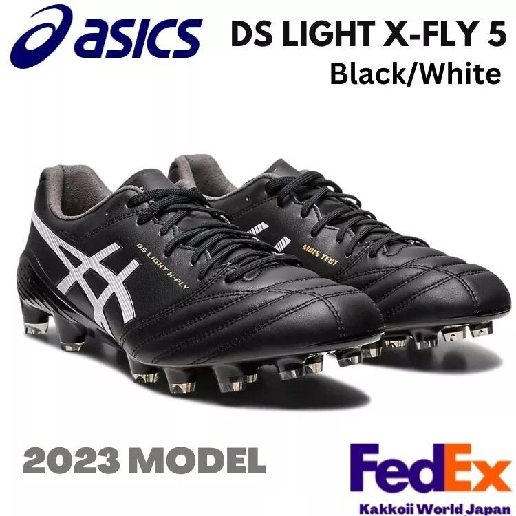 ASICS Soccer Cleats Shoes DS LIGHT X-FLY 5 1101A047 001 Black / White 2023 NEW!!