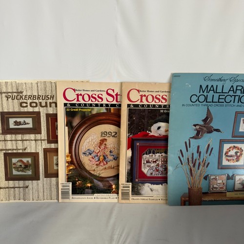 Cross Stitch Patterns Booklets Leaflets Kits Vintage Lot of 40 pieces - Picture 2 of 8