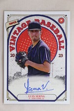 Luis Serna - 2023 Onyx Vintage Baseball On-Card Autograph Yankees