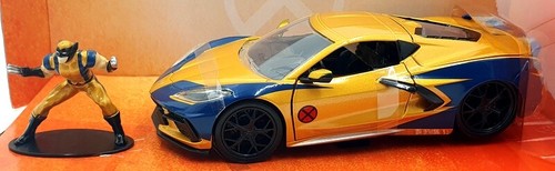 Jada 1/24 Scale Diecast 80319 - X-Men Wolverine And 2020 Corvette Stingray - Picture 4 of 5