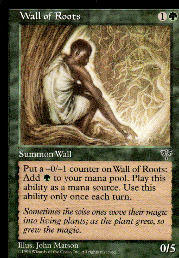 Wall of Roots Mirage Regular MTG