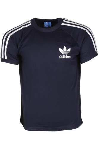 Adidas Men's T-Shirt Original Short Sleeve 3 Stripe Essential California Tee - Picture 11 of 56
