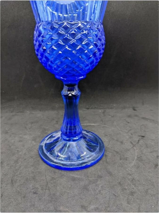 Avon Fostoria Glass George Washington Cobalt Blue Candle Holder 8" - Изображение 3 из 4