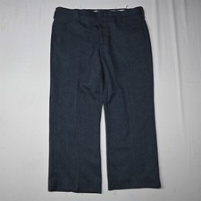 Circle S 38x28 Blue Polyester Bootcut Flat Fr...