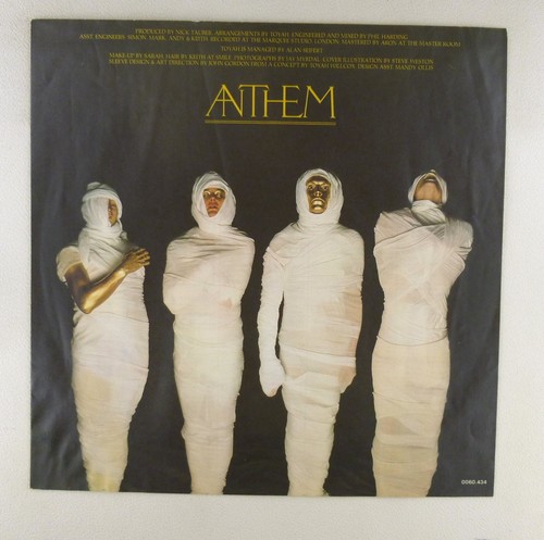 12 " LP Vinyl - Toyah –Anthem– F314 Z48 - Picture 4 of 5