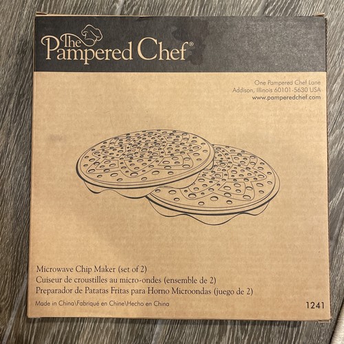 Pampered Chef Microwave chip maker set of 2 - Picture 2 of 4