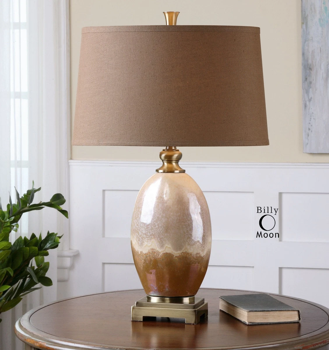 Brown ceramic lamp deals