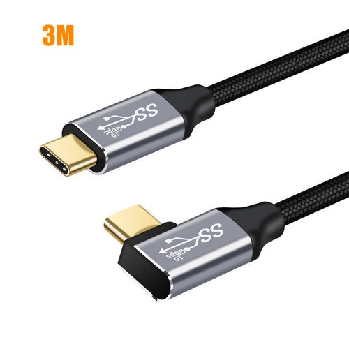 90° Grad Winkel Usb-C Auf Usb-C Ladekabel Schnell Laden Typ Sync Kabel - Picture 17 of 22