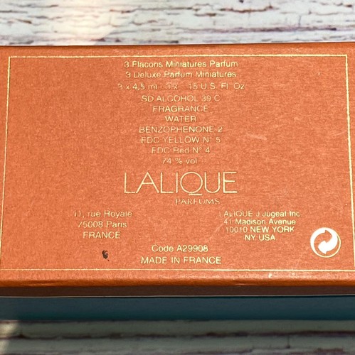 Vintage Lalique Les Introuvables Perfume Ultimate Mini Collection .15 FL Bottles - Picture 5 of 10
