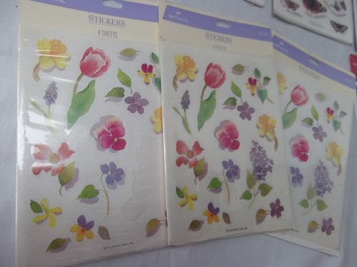 10 pack 33 full sheet 6 partial Nature Sticker Scrapbook Butterfly Flower Bird - 第 4/5 張圖片