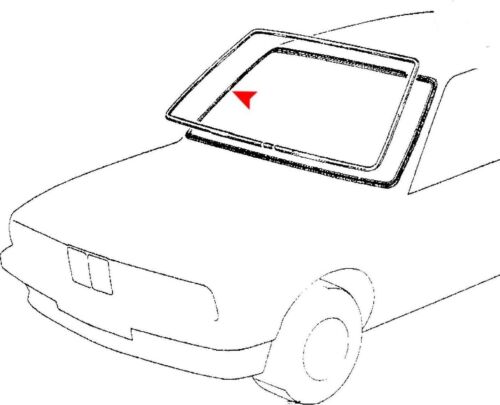 Gomma Anteriore Guarnizione Parabrezza & Cromo Strappo Per per BMW E30 Sedan - Picture 2 of 7